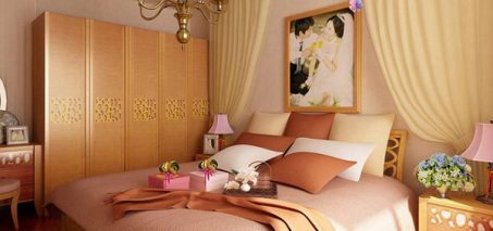 treo ảnh cưới trong phòng ngủ